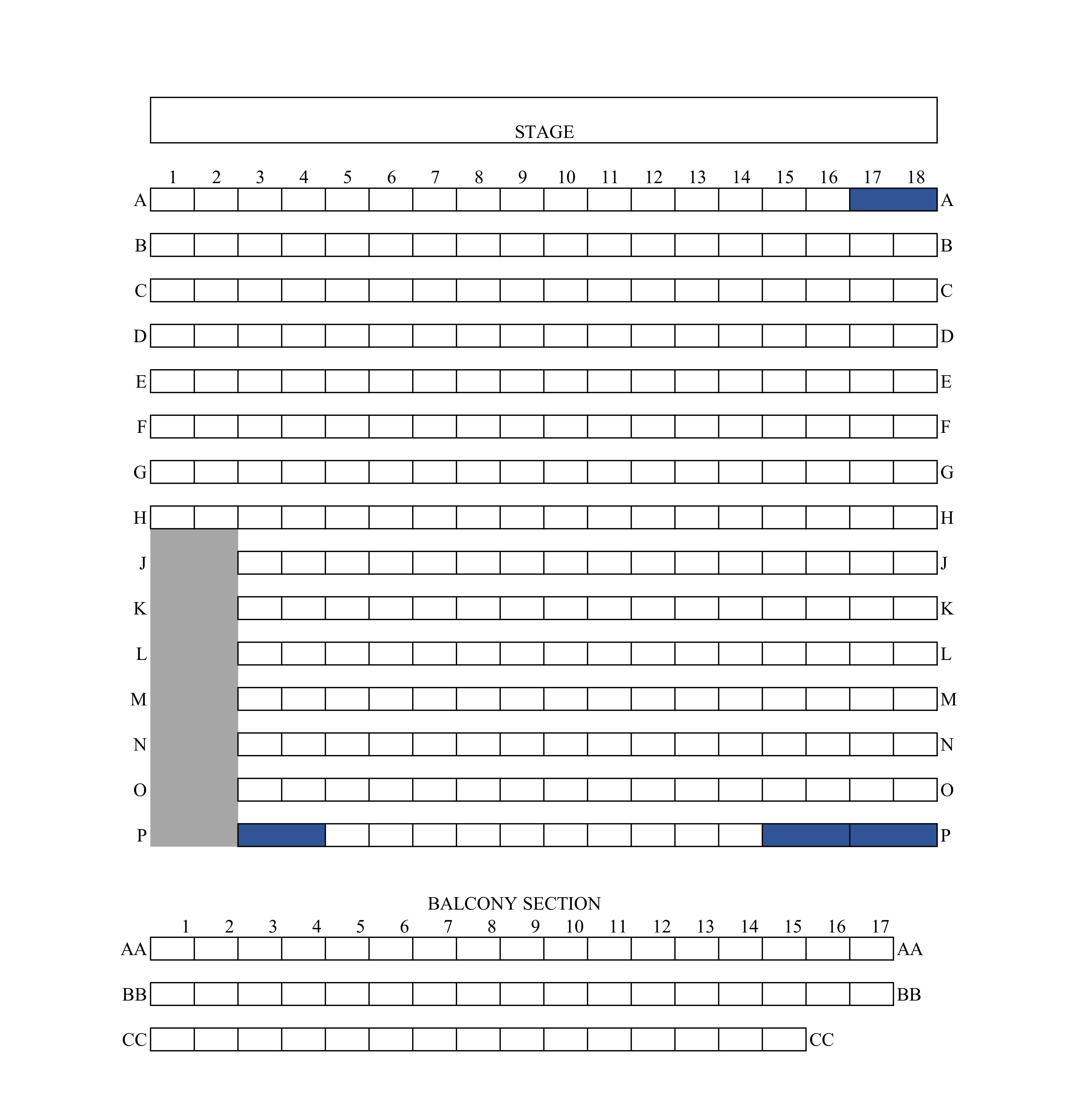 Norris Penrose Event Center Seating Chart