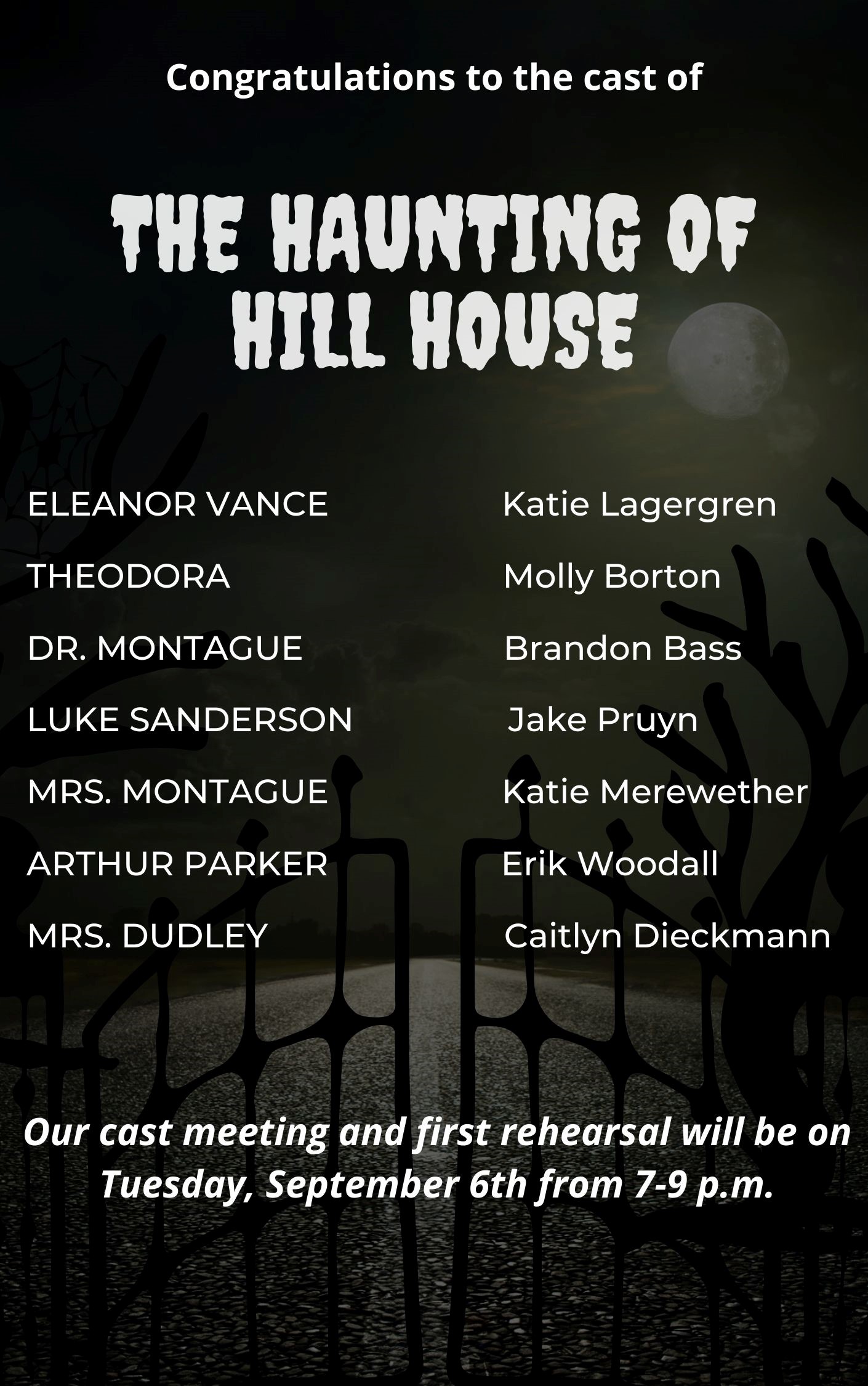 Cast Announced for The Haunting of Hill House – Picketwire Players
